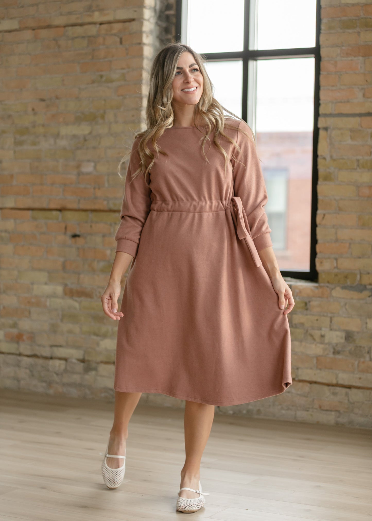 Blair Long Sleeve Midi Dress IC Dresses