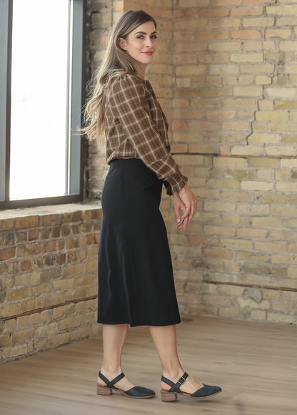 Blake Brown Plaid Long Sleeve Top IC Tops