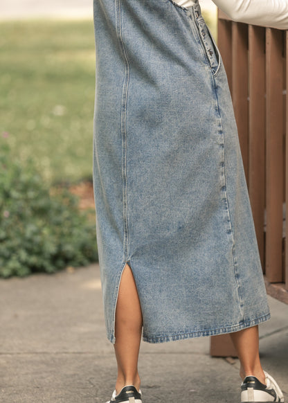 Blakely Medium Wash Overall Dress IC Dresses