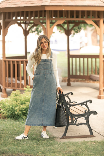 Blakely Medium Wash Overall Dress IC Dresses