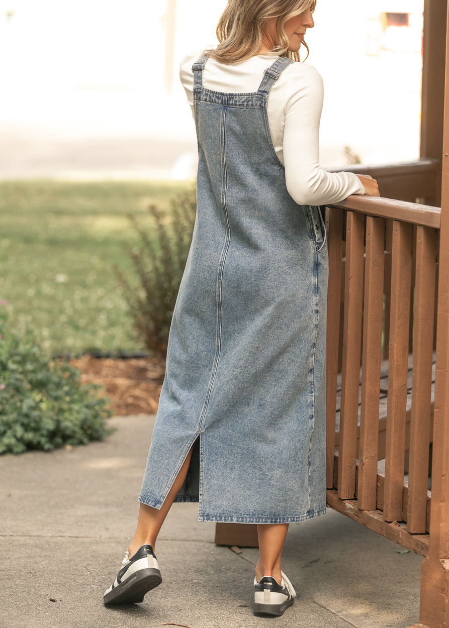 Blakely Medium Wash Overall Dress IC Dresses