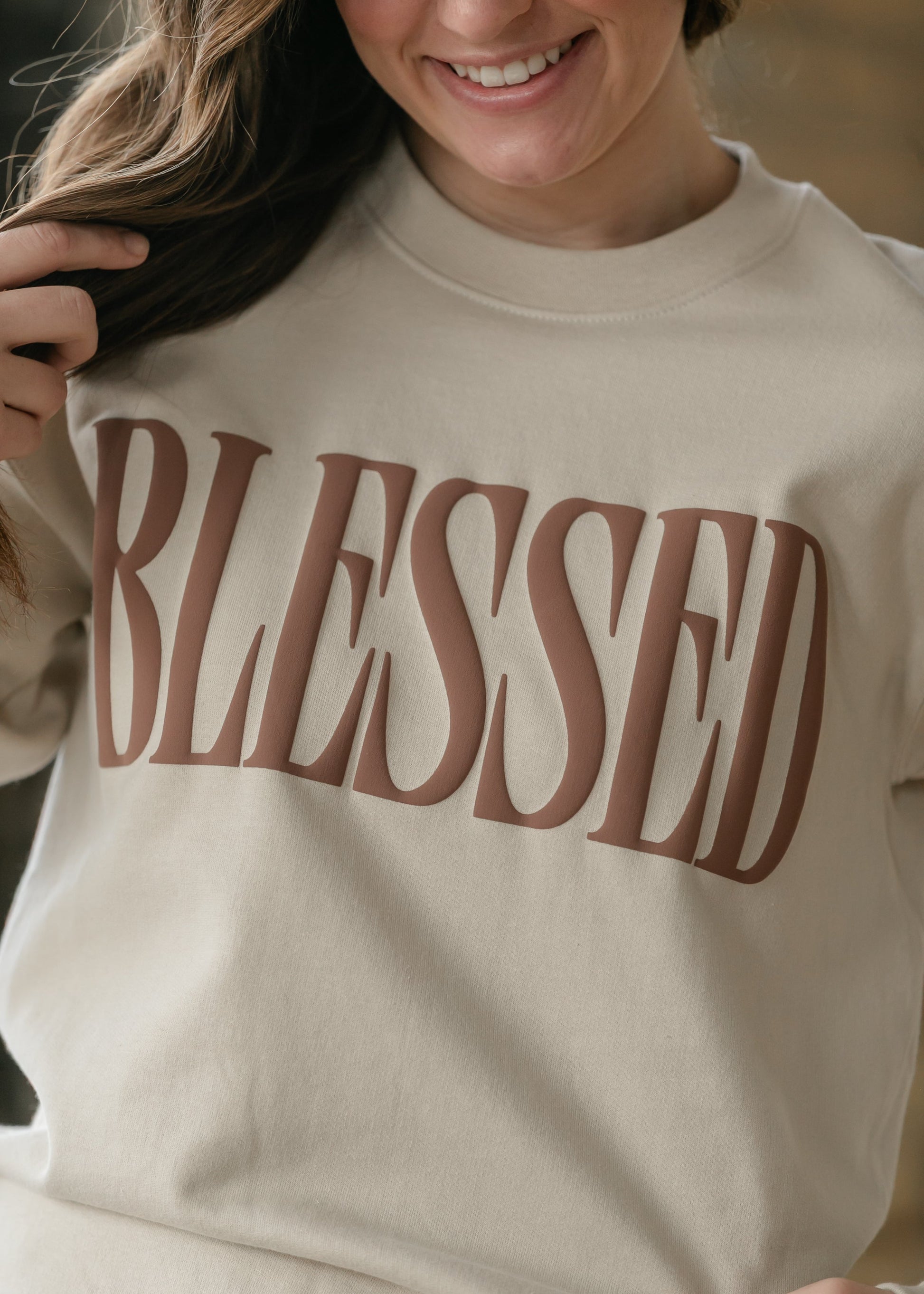 Blessed Pullover Sweatshirt FF Tops