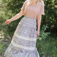 Blue Tiered Ruffle Midi Skirt-FINAL SALE FF Skirts