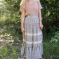 Blue Tiered Ruffle Midi Skirt-FINAL SALE FF Skirts