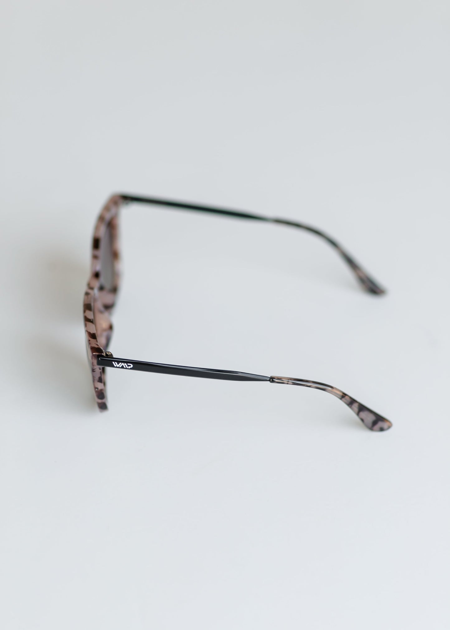 Blush Pink Tortoise Square Sunglasses Accessories