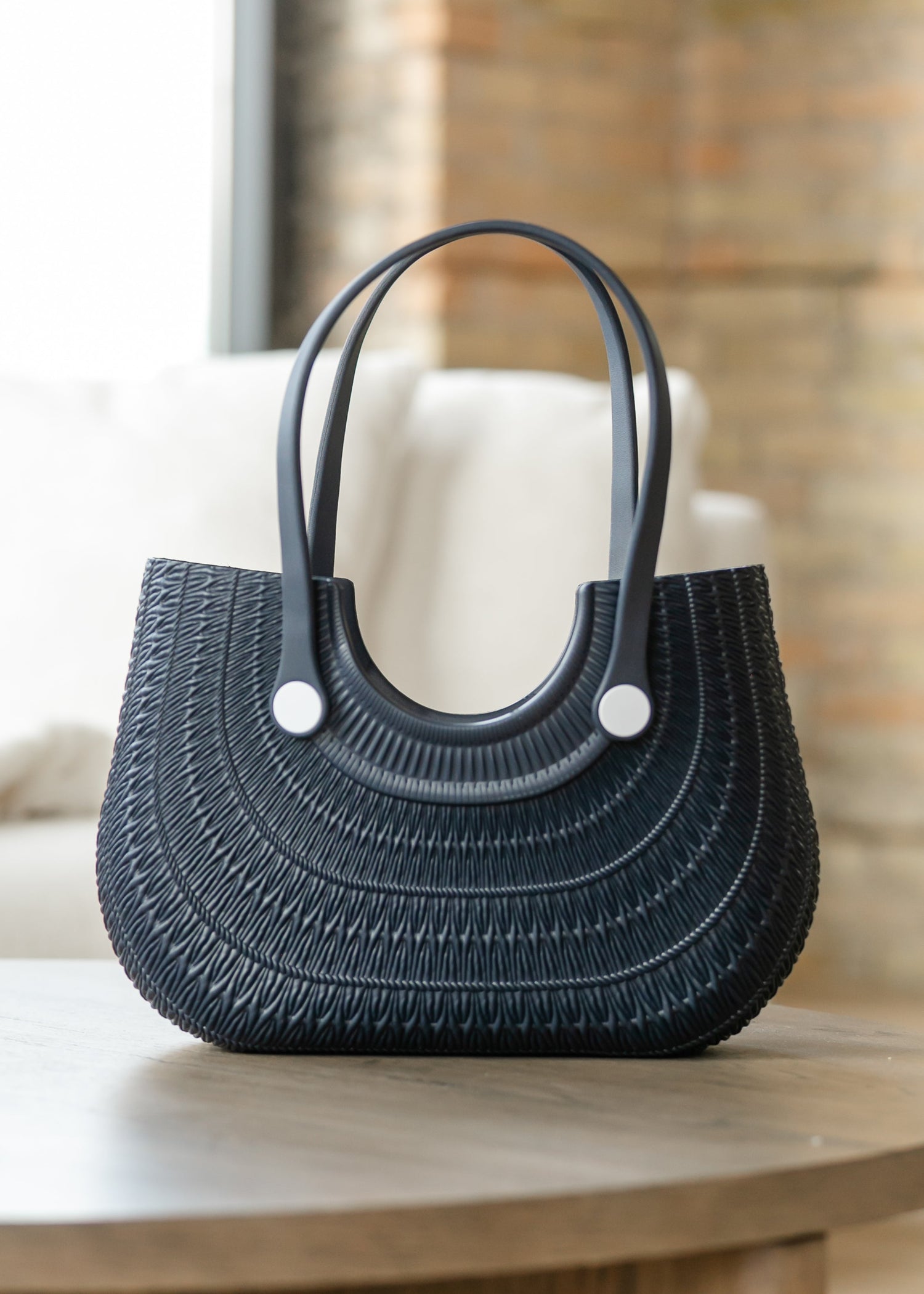 Blythe Navy Textured Versa Tote Accessory