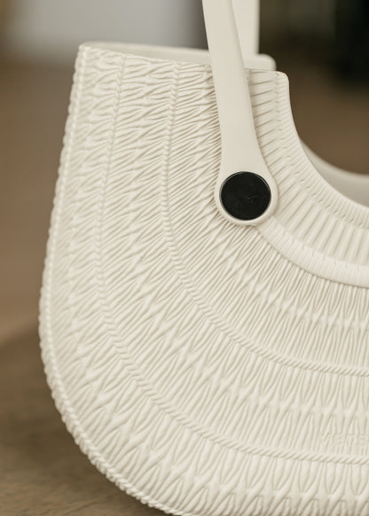 Blythe Off White Textured Versa Tote Accessory
