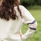 Boat Neck Crochet Lace Sleeve Sweatshirt - FINAL SALE FF Tops