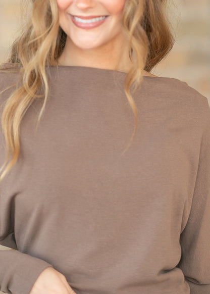 Boat Neck Lightweight Top & Skirt Set FF Tops