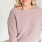 Boatneck Dolman Sleeve Sweater FF Tops