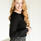Boatneck Fine Knit Sweater FF Tops