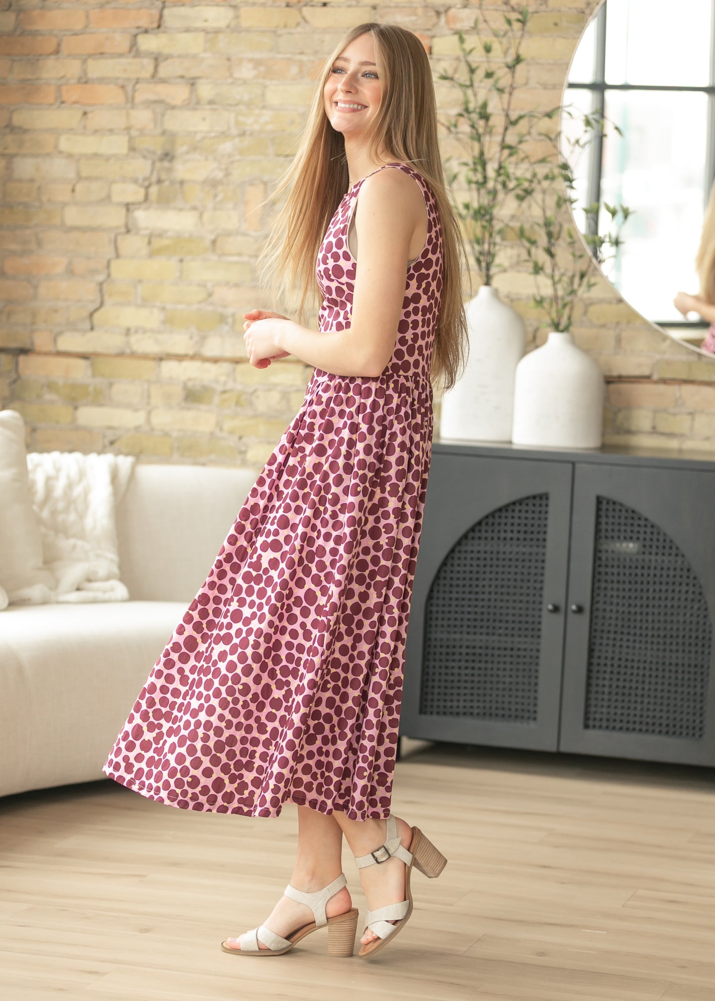 Boatneck Sleeveless  Midi Dress FF Dresses