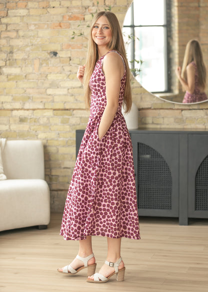 Boatneck Sleeveless  Midi Dress FF Dresses
