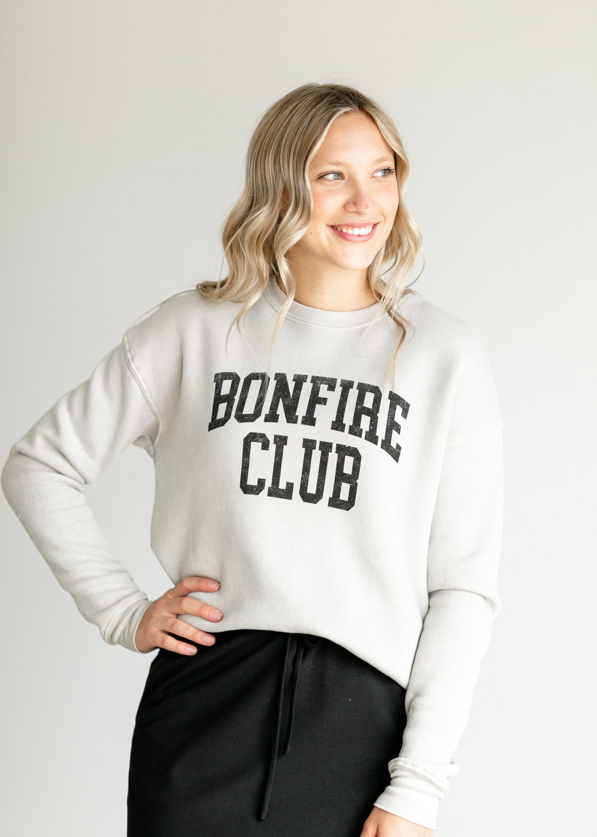 Bonfire Club Crewneck Sweatshirt Tops