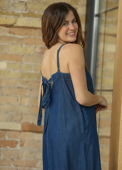 Bow Back Tank Maxi Dress FF Dresses