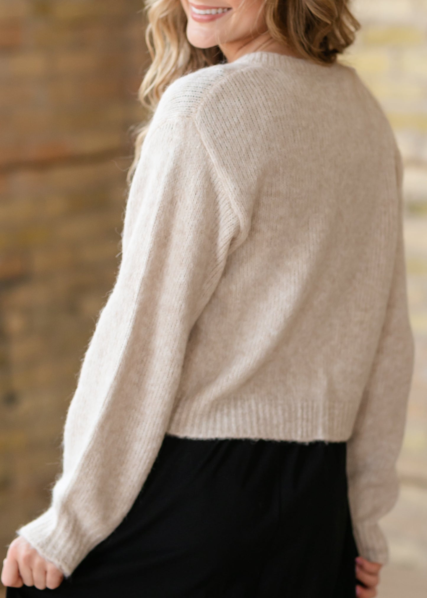 Bow Front Sweater FF Tops