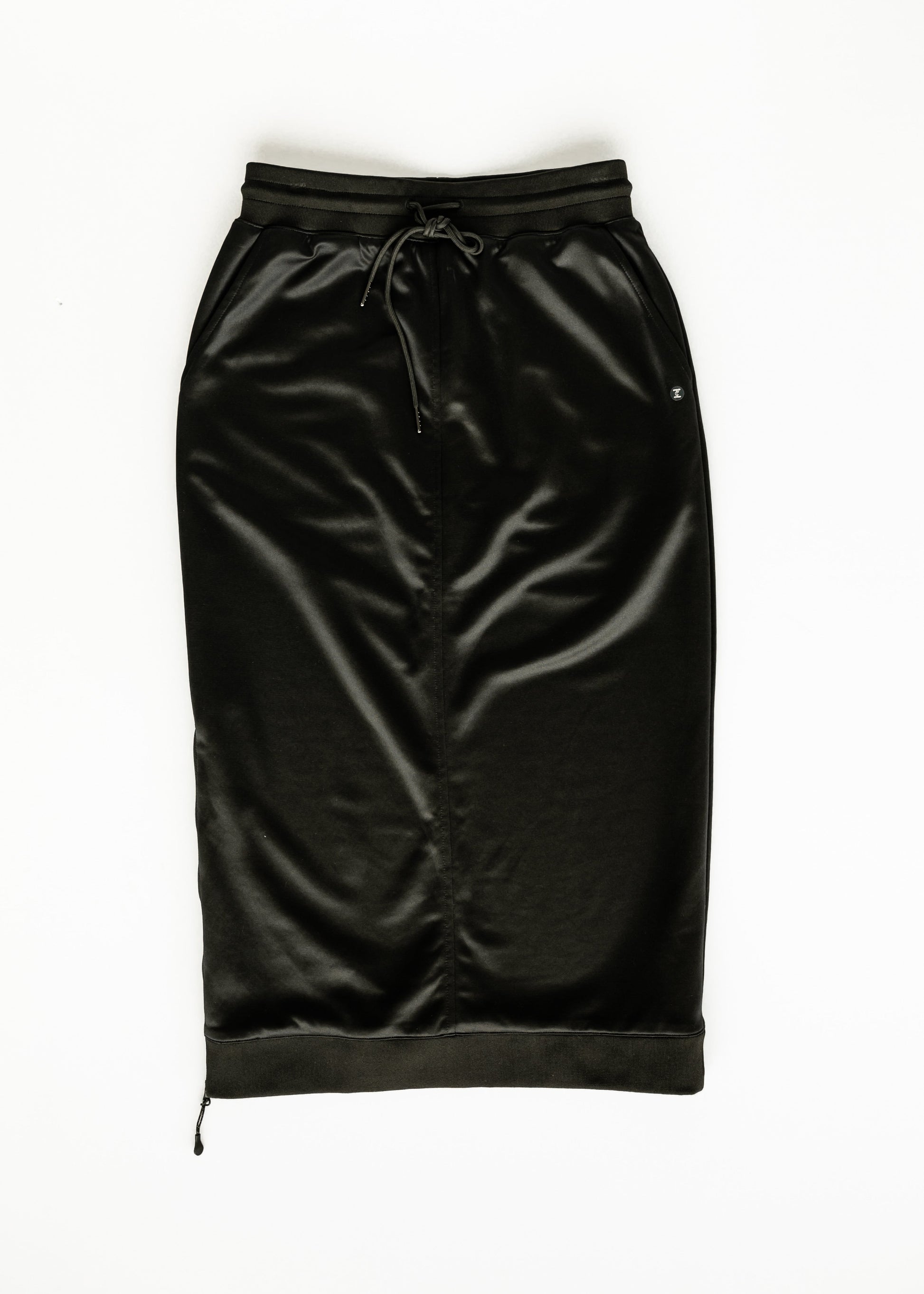 Bradi Black Side Zipper Midi Skirt Skirts