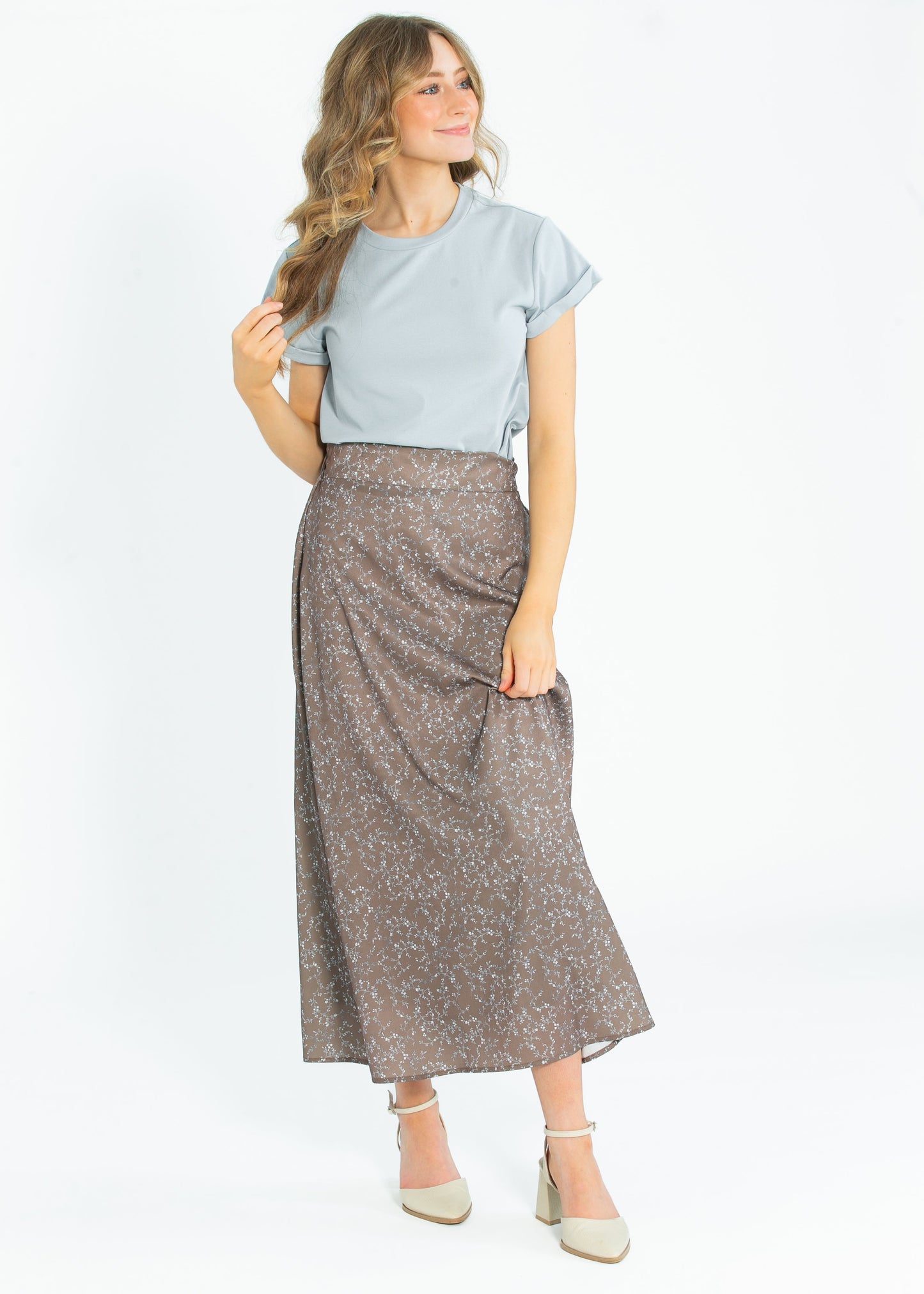 Braylyn Floral Midi Skirt IC Skirts