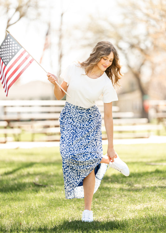 Braylyn Floral Midi Skirt IC Skirts