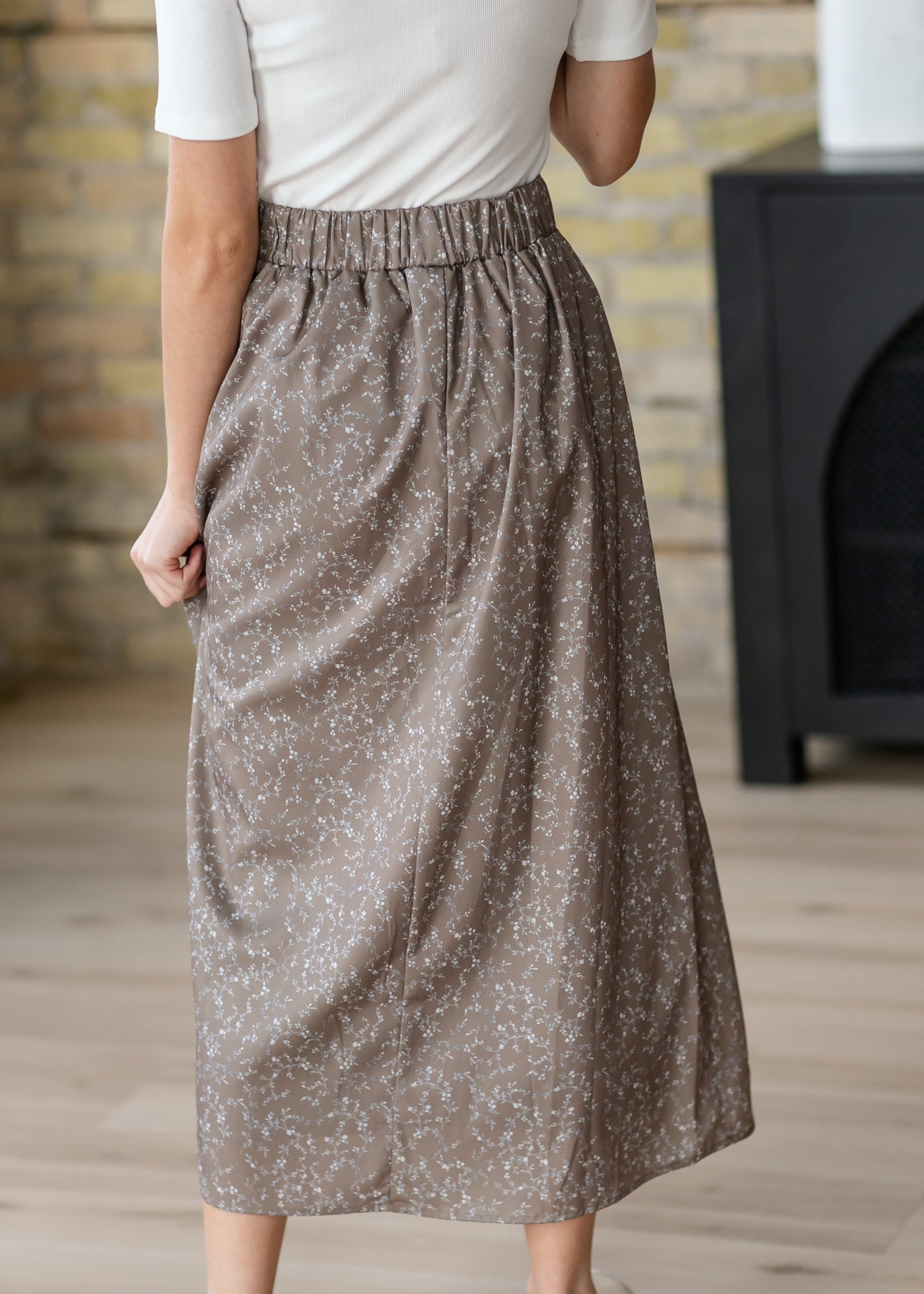Braylyn Floral Midi Skirt IC Skirts