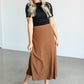 Braylyn Floral Midi Skirt IC Skirts Camel / XS