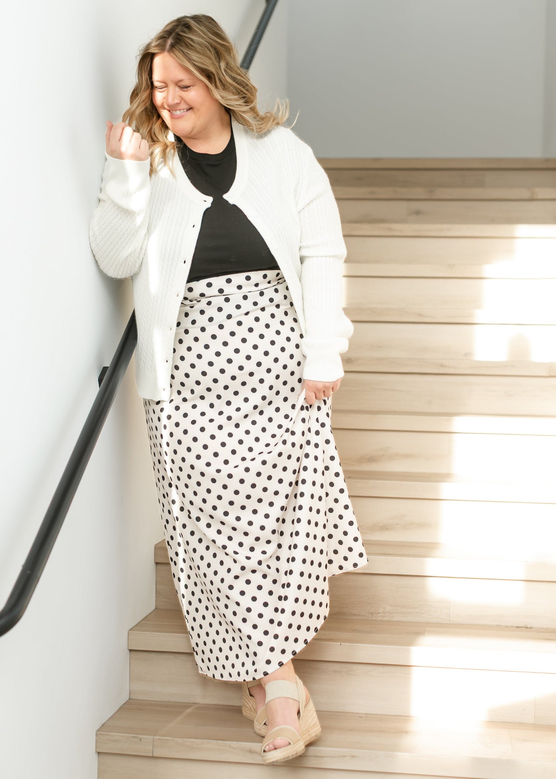Braylyn Polka Dot Maxi Skirt IC Skirts