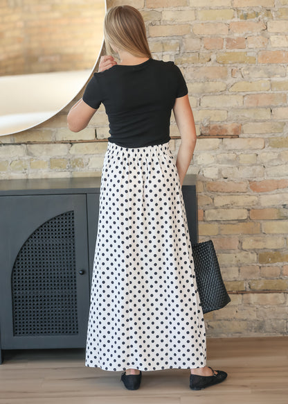 Braylyn Polka Dot Maxi Skirt IC Skirts