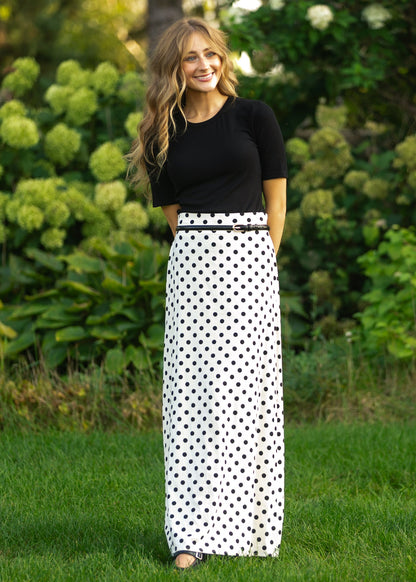 Braylyn Polka Dot Midi Skirt IC Skirts