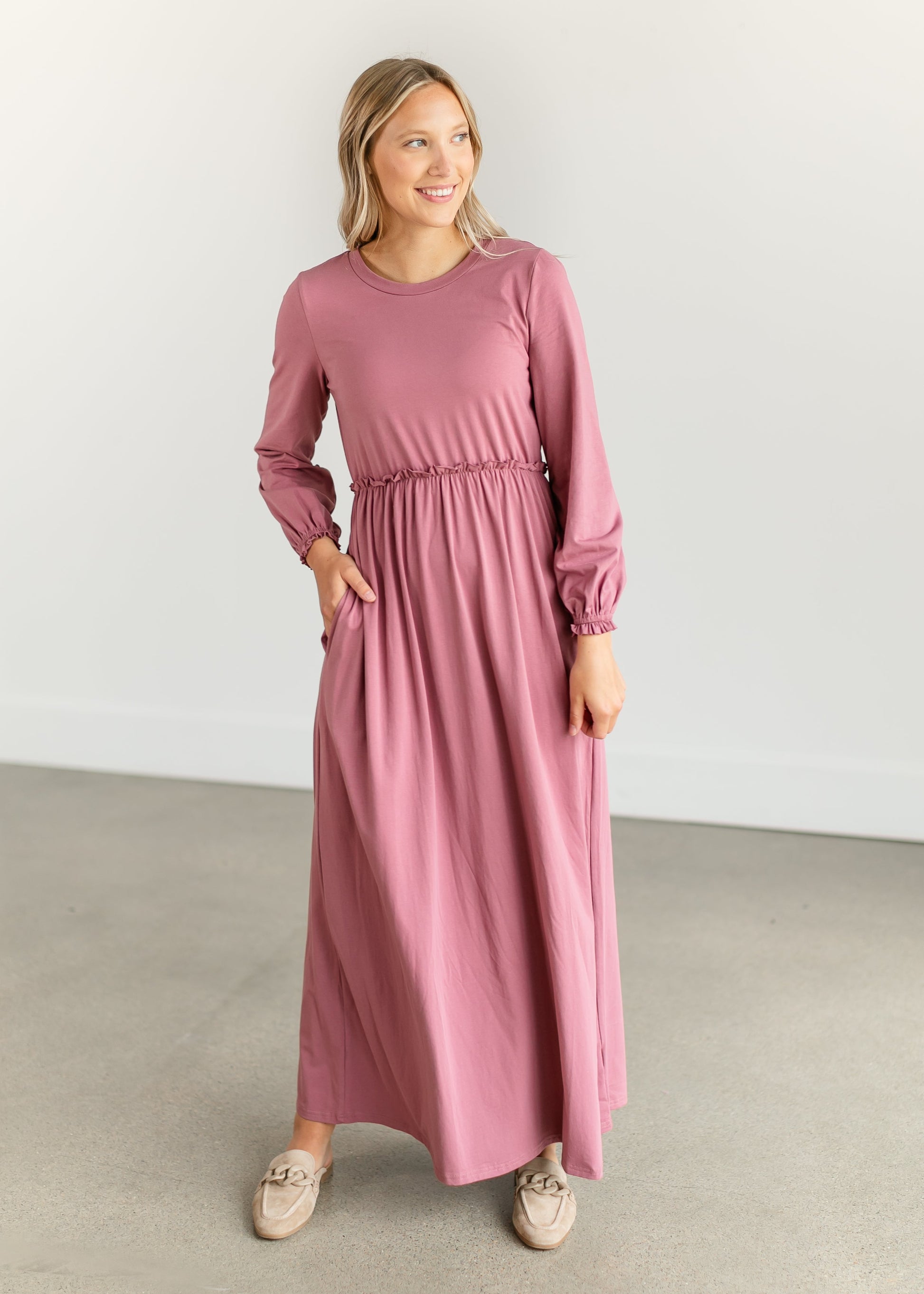 Brie Long Sleeve Maxi Dress IC Dresses
