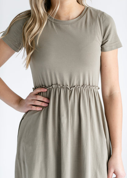 Brie Short Sleeve Midi Dress IC Dresses