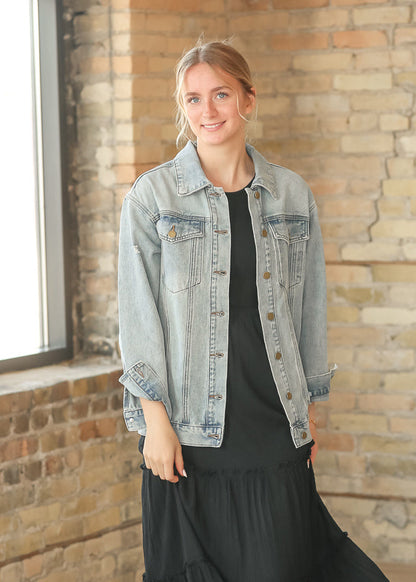 Brinx Oversized Denim Jacket IC Layering Essentials XS
