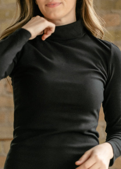 Brushed Rib Turtle Neck Maxi Dress FF Dresses