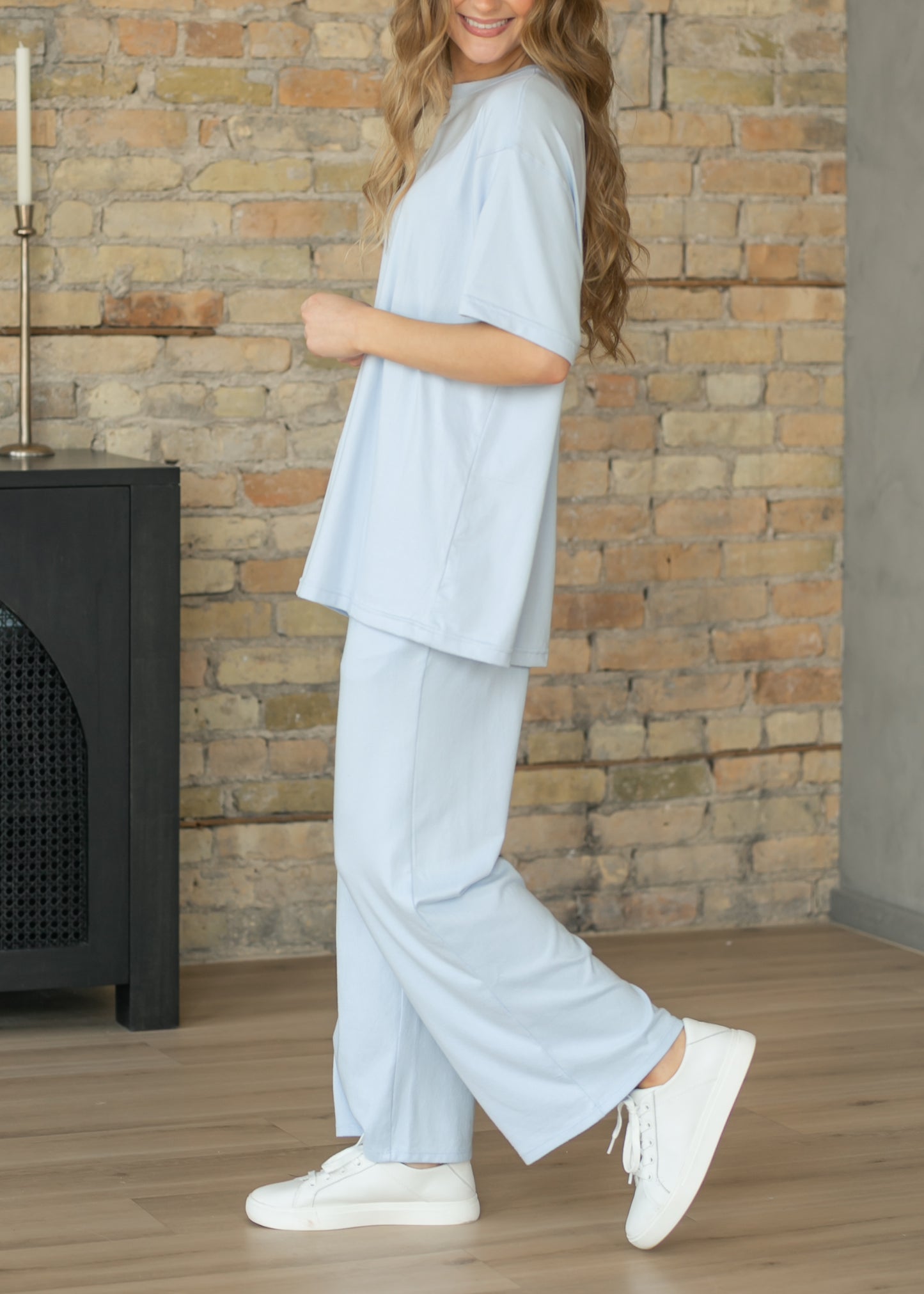 Brushed Wide Leg Lounge Pants FF Pants