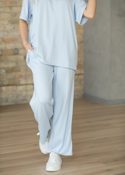 Brushed Wide Leg Lounge Pants FF Pants