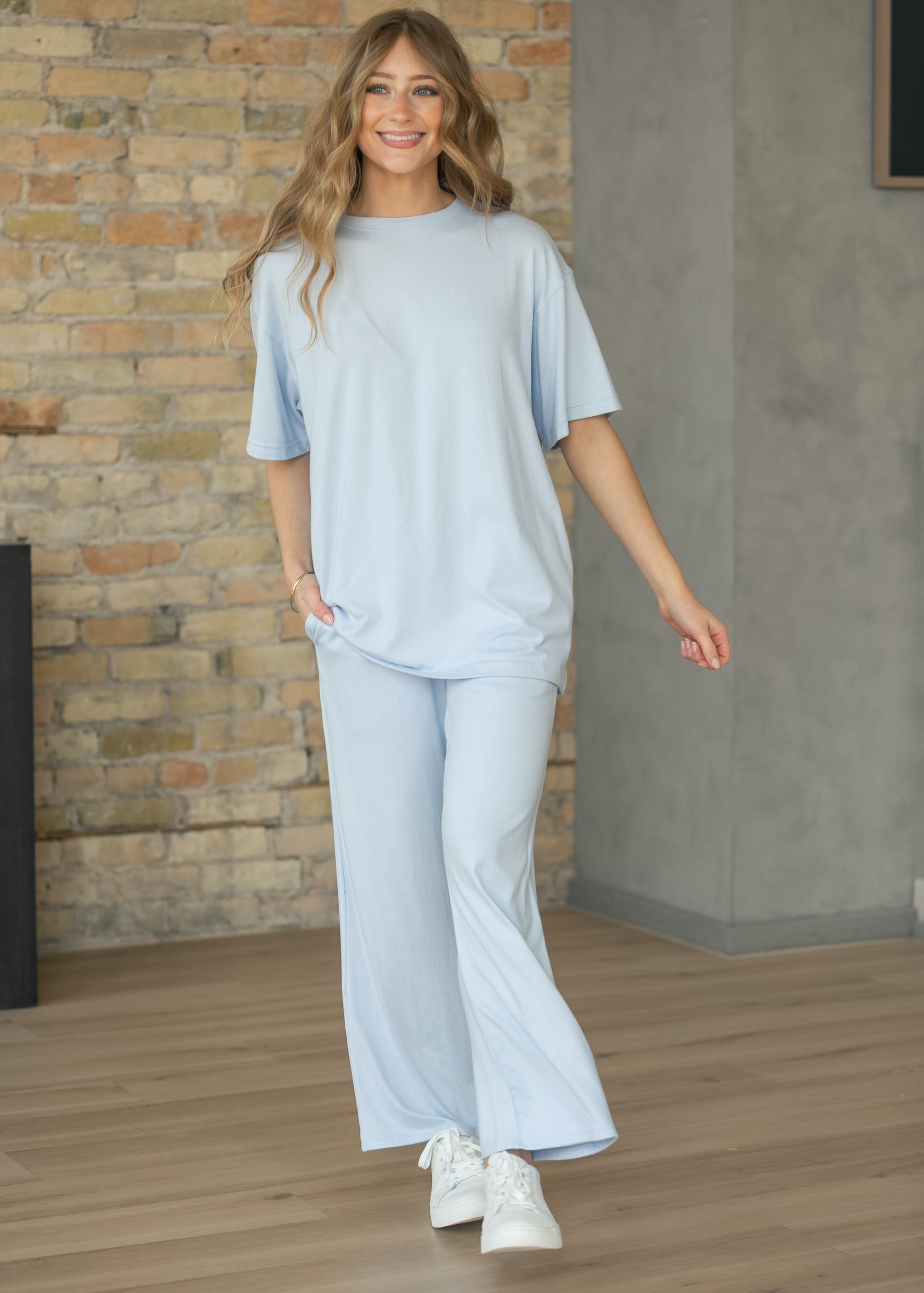 Brushed Wide Leg Lounge Pants FF Pants