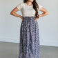Button Front Floral Maxi Skirt FF Skirts