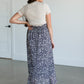 Button Front Floral Maxi Skirt FF Skirts