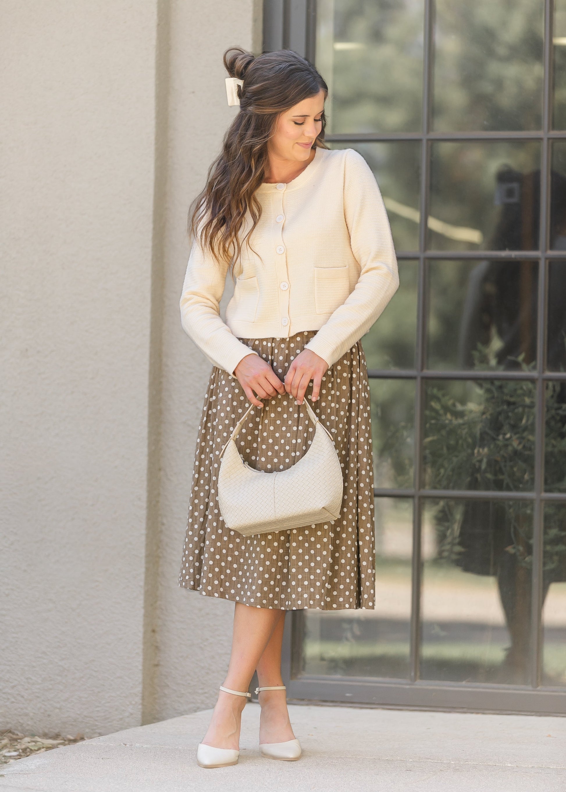 Button Up Buttercream Cardigan FF Layering Essentials