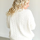 Cable Knit Crewneck Sweater FF Tops