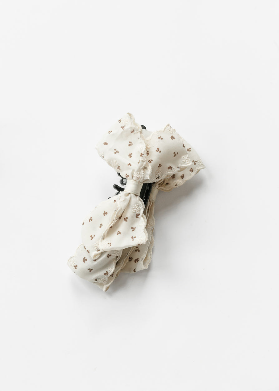 Calico Floral Banana Claw Clip Accessory