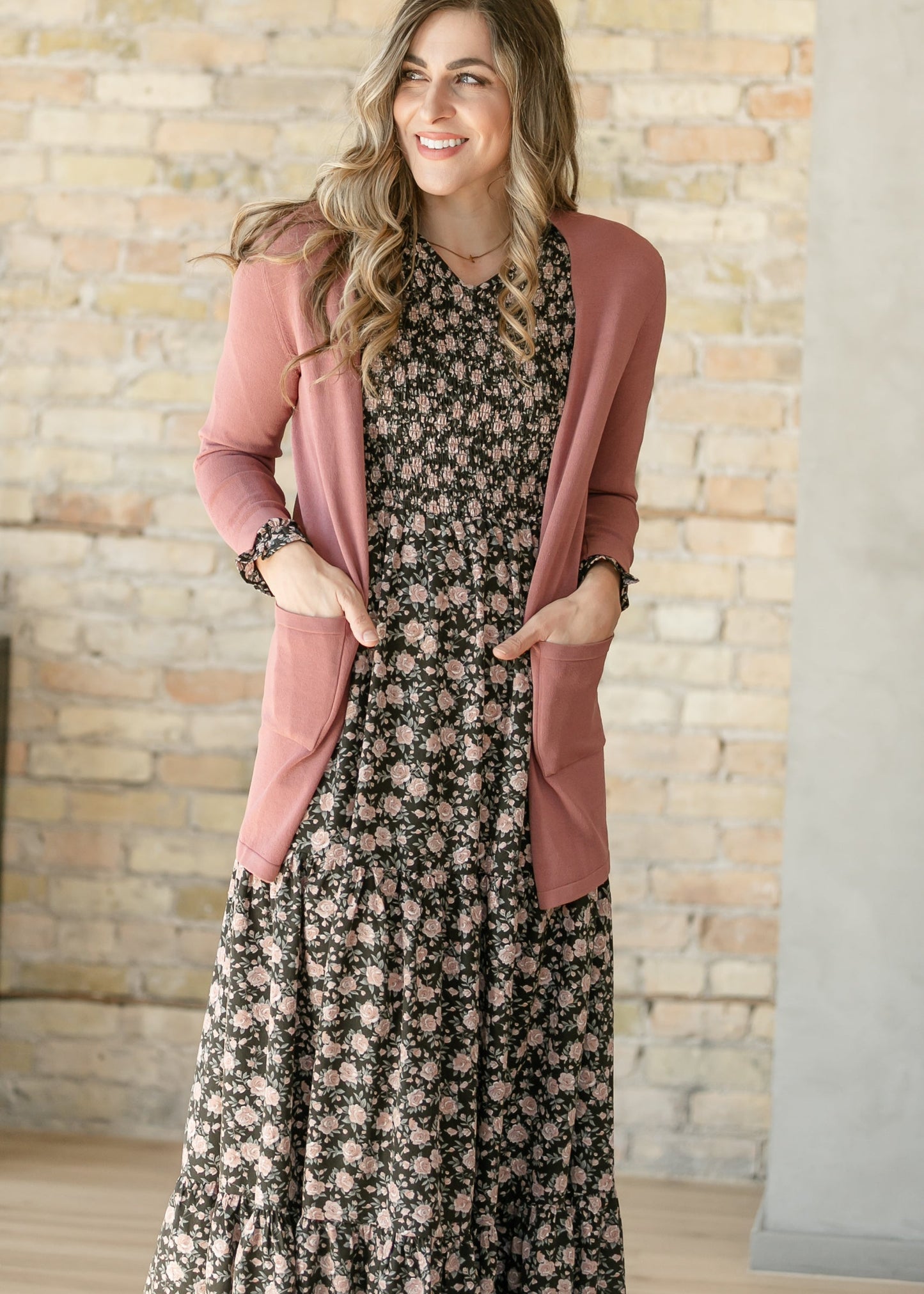 Callly Mauve Open Front Cardigan IC Layering Essentials