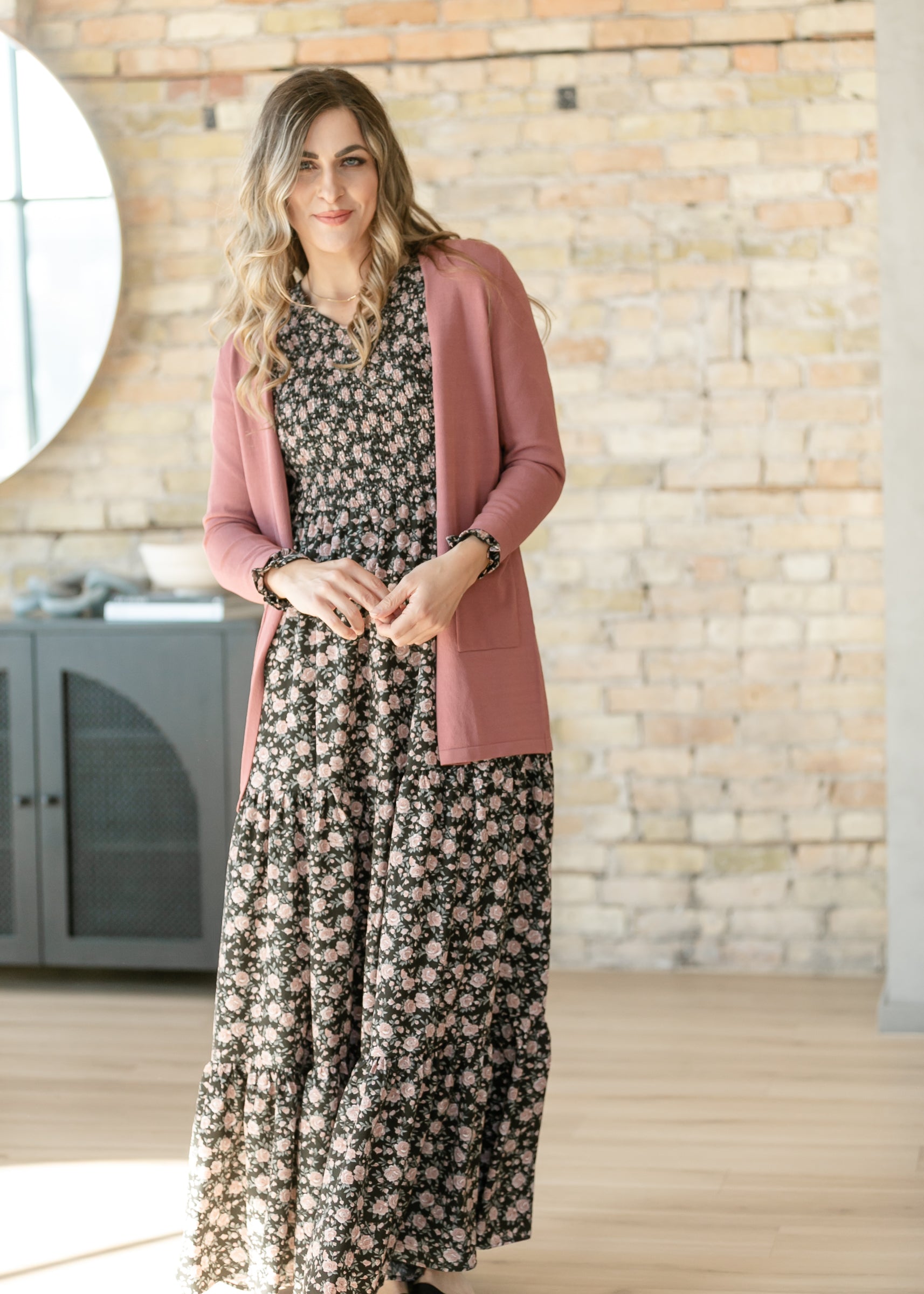 Callly Mauve Open Front Cardigan IC Layering Essentials