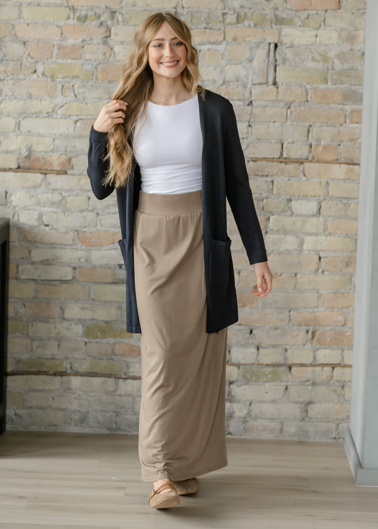 Cally Navy Open Front Cardigan FF Layering Essentials