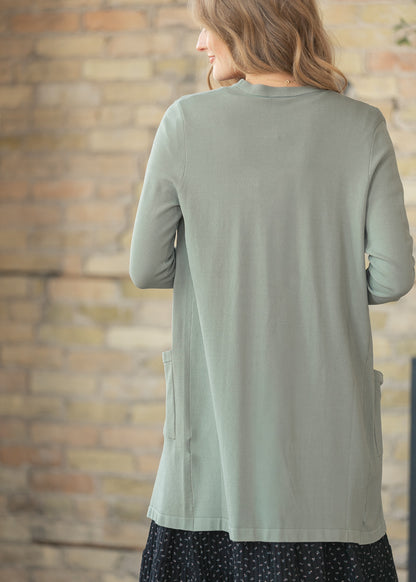 Cally Olive Open Front Cardigan FF Layering Essentials