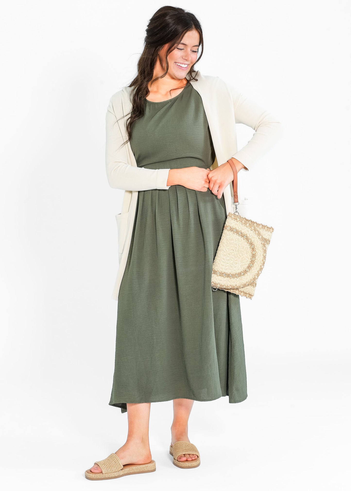 Cally Open Front Cardigan IC Tops