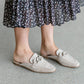 Cally Sand Suede Mule Shoes