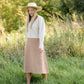 Camel Ribbed A Line Knit Midi Skirt - FINAL SALE FF Skirts