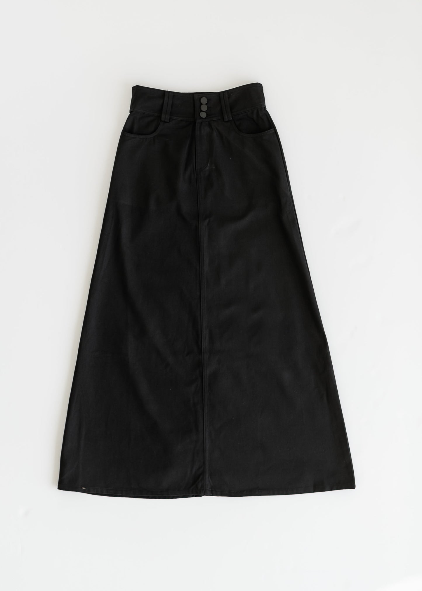 Camellia A-Line Cotton Twill Maxi Skirt IC Skirts
