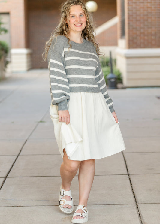 Cameron Sweater Top Dress FF Dresses