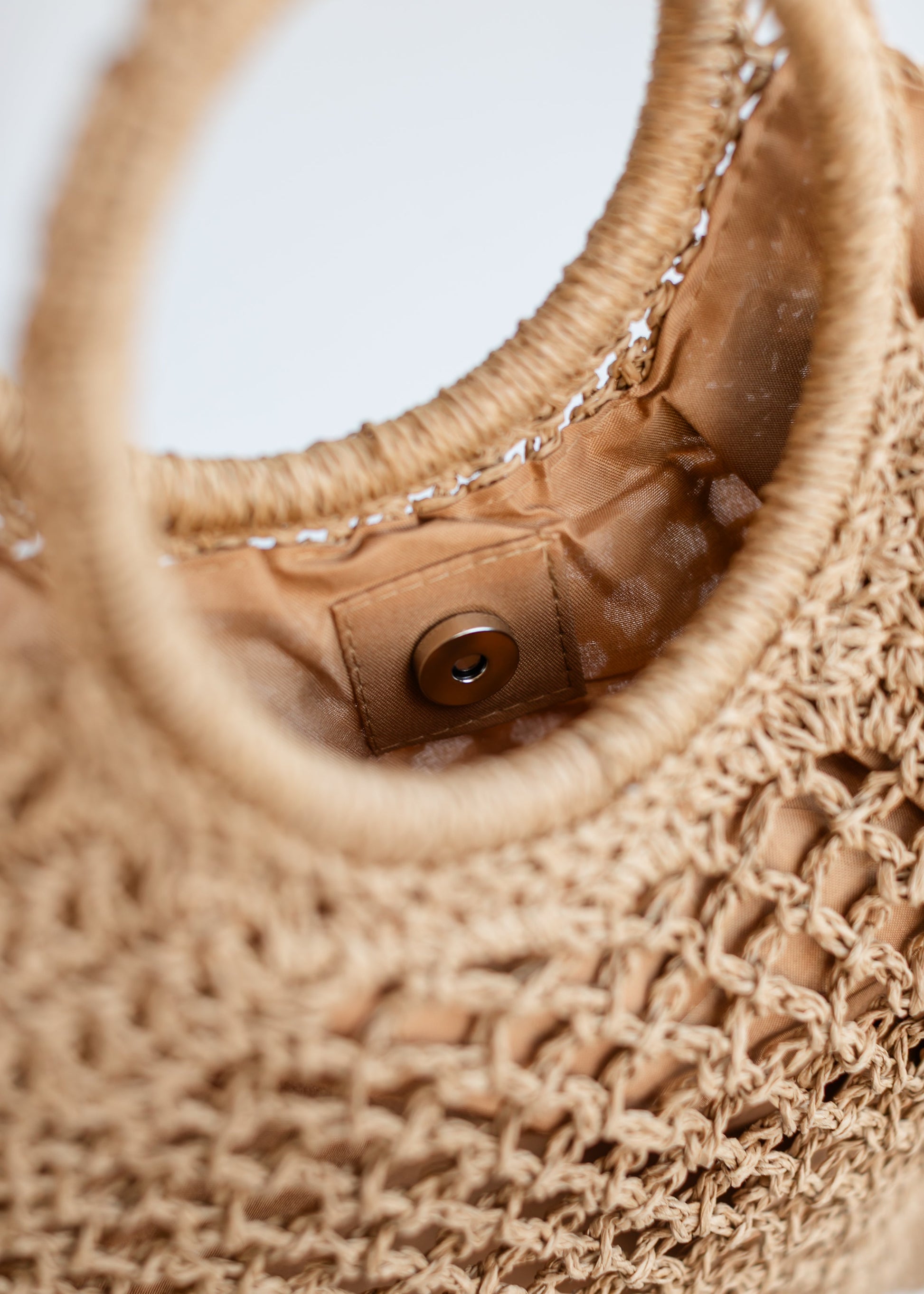 Camren Circle Handle Straw Tote Bag Accessories